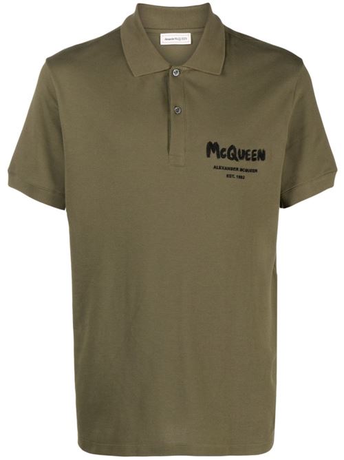 Polo shirt with logo ALEXANDER MCQUEEN | 662551QXAAK3380